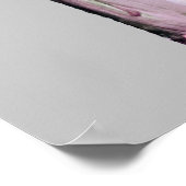 Wilbloemen van waterverf in vaas poster (Hoek)