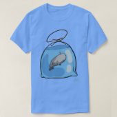 Wilbur de explorerende walvis in een plastic zak t-shirt (Design voorkant)