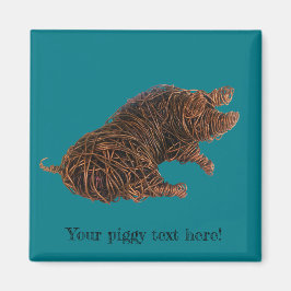 Wilbur - een merkwaardig varken. magneet