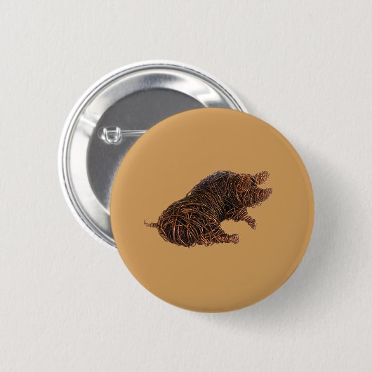 Wilbur - een merkwaardig varken. ronde button 5,7 cm (Voorkant /achterkant)