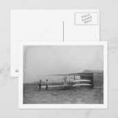 Wilbur & Orville Wright in 2e aangedreven machine Briefkaart (Voorkant / Achterkant)