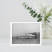 Wilbur & Orville Wright in 2e aangedreven machine Briefkaart (Staand voorkant)