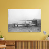 Wilbur & Orville Wright in 2e aangedreven machine Canvas Afdruk (Insitu (Woonkamer))