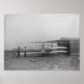 Wilbur & Orville Wright in 2e aangedreven machine Poster (Voorkant)