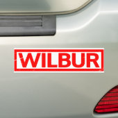 Wilbur Stamp Bumpersticker (Op auto)