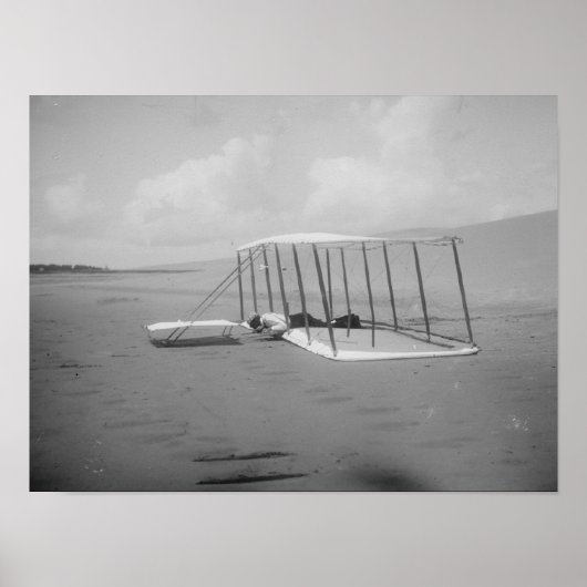 Wilbur Wright in hoofdzaak Poster (Voorkant)