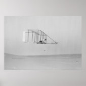 Wilbur Wright in Level Glide Poster (Voorkant)