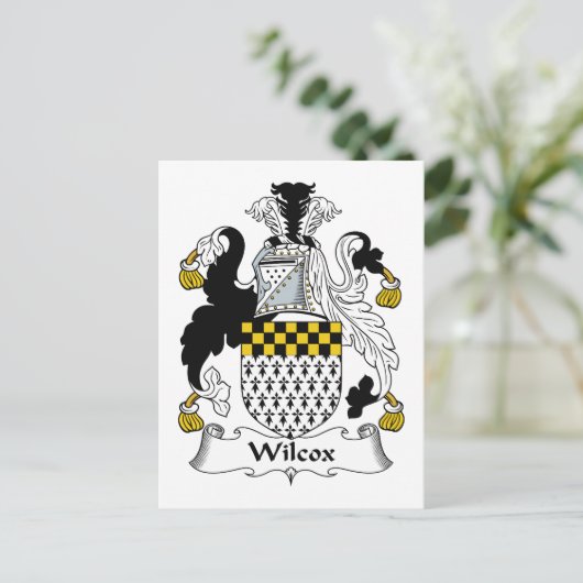 Wilcox Family Crest Briefkaart (Staand voorkant)
