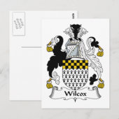 Wilcox Family Crest Briefkaart (Voorkant / Achterkant)