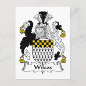Wilcox Family Crest Briefkaart (Voorkant)