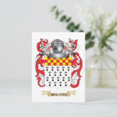 Wilcox Family Crest (wapen) Briefkaart (Staand voorkant)