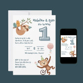 Wild 1e verjaardag uitnodiging