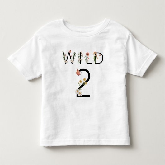 Wild 2 Wildbloemen 2e verjaardag Kinder Shirts (Voorkant)