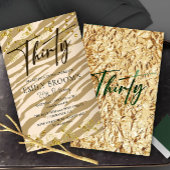 Wild 30th Birthday Invitation Kaart