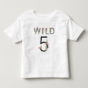 Wild 5 Wildbloemen 5e verjaardag Kinder Shirts
