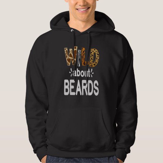 Wild About Beards  Bearded Men and Beard   Hoodie (Voorkant)