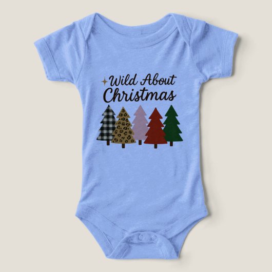 Wild about Christmas baby one piece infant (Design voorkant)