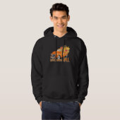 Wild About Fall Leopard Truck Pumpkins Autumn Than Hoodie (Voorkant volledig)