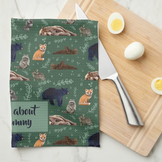 Wild about Grammy Theedoek (Quarter Fold)