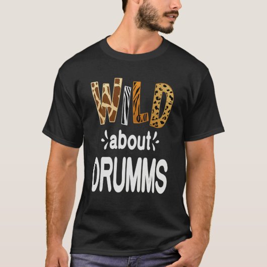 Wild About Guitars  Guitarist and Guitar Player T-shirt (Voorkant)