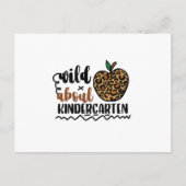 Wild About Kindergarten - Cute Teacher Briefkaart (Voorkant)