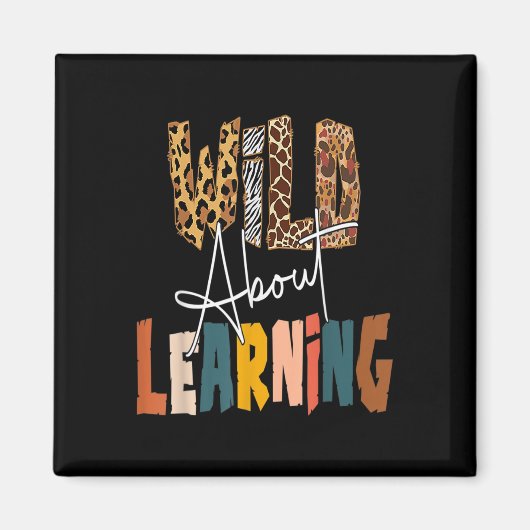 Wild About Learning Leraar Byck Gaat Naar School L Magneet (Voorkant)