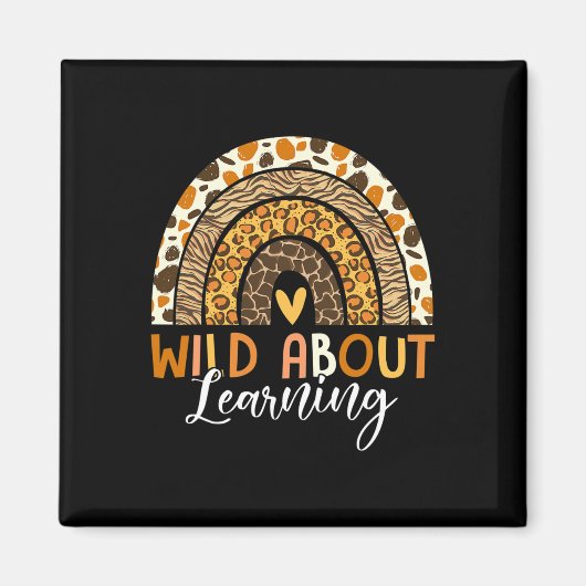 Wild About Learning Leraar Byck Naar School Luipaa Magneet (Voorkant)