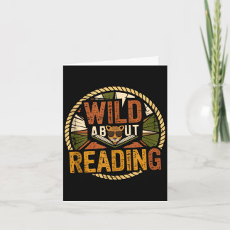 Wild about reading books reader lover librarian kaart