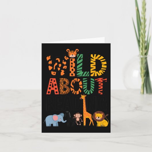 Wild About Reading Leraar Leest Boeken Terug Naar  Kaart (Voorkant)