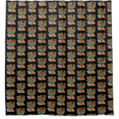 Wild About Reading Luipaardprint Cute Zoo Dier Douchegordijn (Voorkant)
