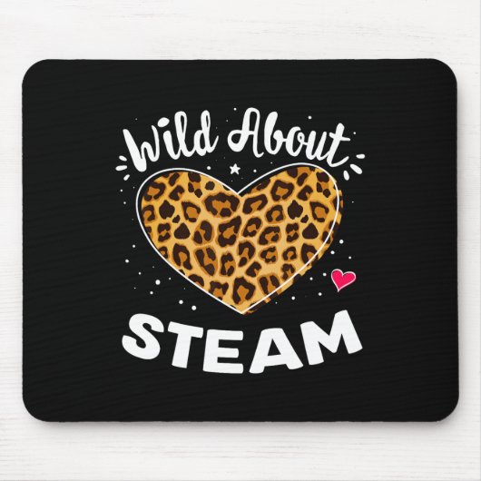 Wild About Steam Leopard Squad Stem Byck To School Muismat (Voorkant)
