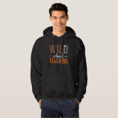 Wild About Teaching - Motiverend Ontwerp Hoodie (Voorkant volledig)