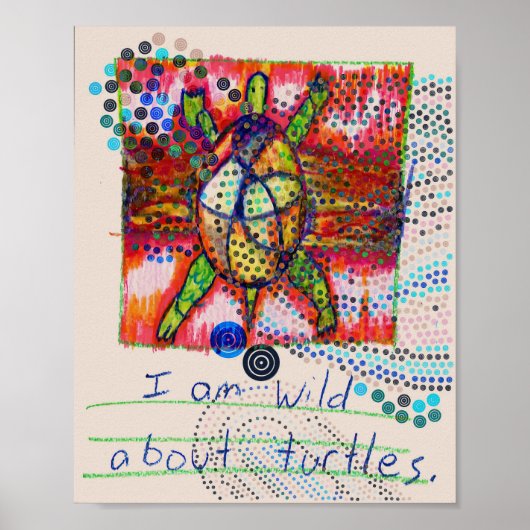 Wild About Turtles 8 x 10 poster or download (Voorkant)