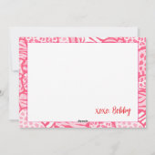 Wild About You Blush Roze Wilde Harten Valentijn Feestdagenkaart (Achterkant)