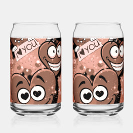 Wild about you Hearts Blikvorm Glas
