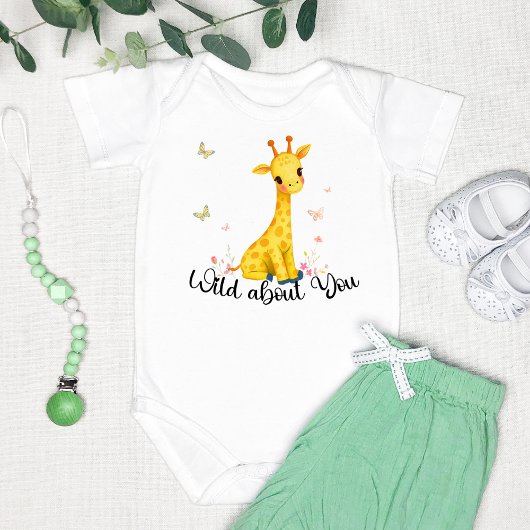 "Wild About You" Schattigee Giraffe Romper