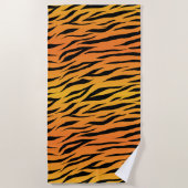 Wild Abstract elegant tijgerstrepen huidpatroon Strandlaken (Voorkant)