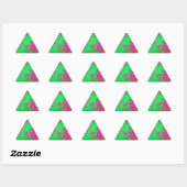 Wild Abstract Hot Pink en Neon Green Design Sticker (Vel)