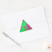 Wild Abstract Hot Pink en Neon Green Design Sticker (Envelop)