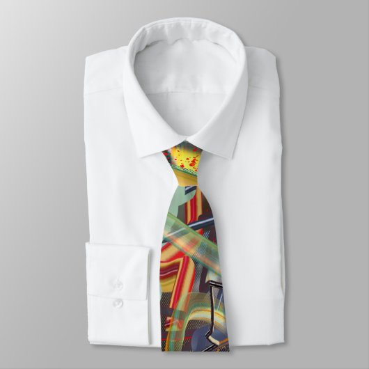 Wild Abstracte Necktie Stropdas (Gebonden)