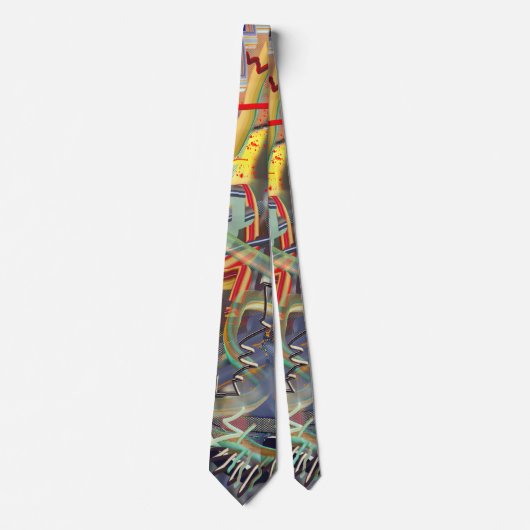 Wild Abstracte Necktie Stropdas (Voorkant)