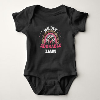 Wild Adoreerbare Luipaard Regenboog Baby Body Romper