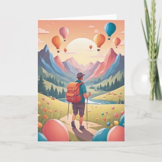 Wild Adventure Birthday Wishes Kaart (Voorkant)