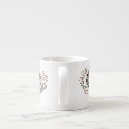 Wild Affection – Wolves in Love Illustration Espresso Kop (Achterkant)