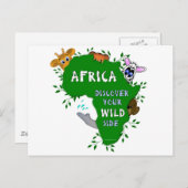 Wild Africa Briefkaart (Voorkant / Achterkant)