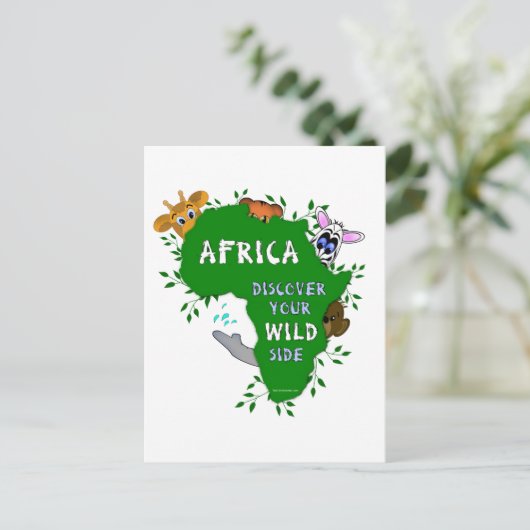 Wild Africa Briefkaart (Staand voorkant)