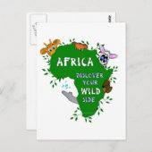 Wild Africa Briefkaart (Voorkant / Achterkant)