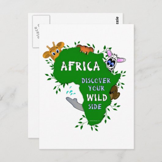 Wild Africa Briefkaart (Voorkant / Achterkant)