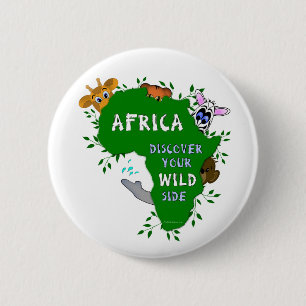 Wild Africa Ronde Button 5,7 Cm
