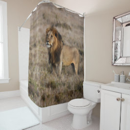 Wild African Lion douchegordijn